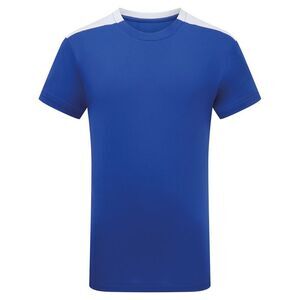TriDri Childrens/Kids Performance Contrast T-Shirt / Royal Blue/White